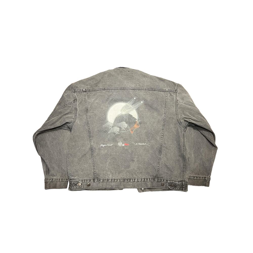 Buffalo Spirit Native American Denim Jacket Size XL